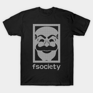 Mr Robot Fsociety Christmas Knit Pattern T-Shirt